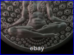 1 oz silver Cosmic Queen BU. 999 Pure Fine Yoga Hinduism Sanskrit silver shield