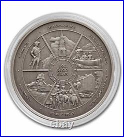 1 oz silver Paul Revere's Ride Antiqued COA BOX. 999 fine silver Limited 2025