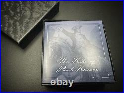 1 oz silver Paul Revere's Ride Antiqued COA BOX. 999 fine silver Limited 2025