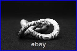 1oz Limited Viking Ouroboros Snake Hand Poured 999 Fine Silver Statue