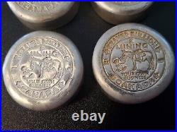 1x Beaver Bullion 10 oz. 999 Fine Silver Poured Bar RARE Puck Mining Canada