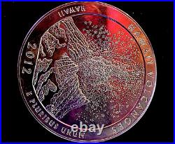2012- ATB- 5 oz Silver Hawaii Volcanoes- America the Beautiful. 999 Fine Bullion