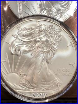 2014 American Silver Eagle Lot Of 4.999 Fine Silver 4 Oz Total Bullion Coins
