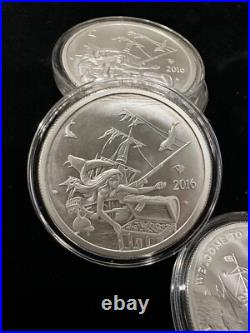 2016 Silverbug Island MERMAID 1 Oz 999 FINE Silver BU Coin Round Bullion TREASUR