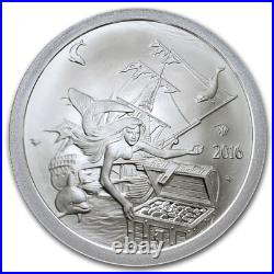2016 Silverbug Island MERMAID 1 Oz 999 FINE Silver BU Coin Round Bullion TREASUR