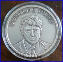 2017 Donald Trump Inauguration Rare 0.999 Fine Silver 1 Oz Vintage Art Coin