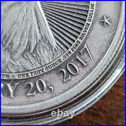 2017 Donald Trump Inauguration Rare 0.999 Fine Silver 1 Oz Vintage Art Coin