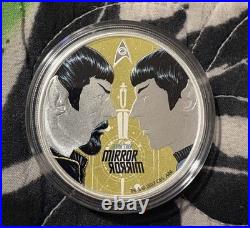 2017 Tuvalu STAR TREK MIRROR /MIRROR 1 Troy Oz 99.99 FINE SILVER Coin