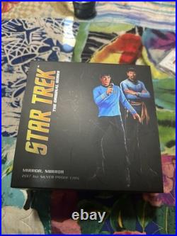2017 Tuvalu STAR TREK MIRROR /MIRROR 1 Troy Oz 99.99 FINE SILVER Coin