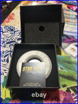 2017 Tuvalu STAR TREK MIRROR /MIRROR 1 Troy Oz 99.99 FINE SILVER Coin