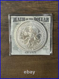 2019 Nataraja Dollar Two Troy Ounces Silver 0.999 Fine Silver Rare 630 Of 679