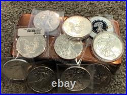 2020 American Silver Eagle 1 Oz. 999 Fine Silver Bullion Lot Of 10 Coins 10 Oz