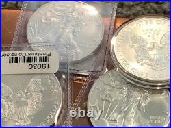 2020 American Silver Eagle 1 Oz. 999 Fine Silver Bullion Lot Of 10 Coins 10 Oz