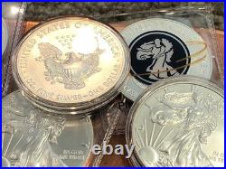 2020 American Silver Eagle 1 Oz. 999 Fine Silver Bullion Lot Of 10 Coins 10 Oz