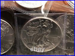 2020 American Silver Eagle 1 Oz. 999 Fine Silver Bullion Lot Of 10 Coins 10 Oz