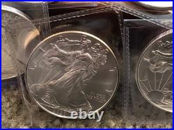 2020 American Silver Eagle 1 Oz. 999 Fine Silver Bullion Lot Of 10 Coins 10 Oz