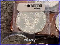 2020 American Silver Eagle 1 Oz. 999 Fine Silver Bullion Lot Of 10 Coins 10 Oz