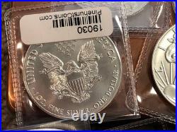 2020 American Silver Eagle 1 Oz. 999 Fine Silver Bullion Lot Of 10 Coins 10 Oz