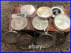 2020 American Silver Eagle 1 Oz. 999 Fine Silver Bullion Lot Of 10 Coins 10 Oz