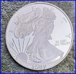 2021 American Eagle Design, 1/4 Pound. 999 Fine Silver Bullion, 3 Troy Ounces