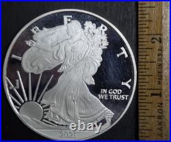 2021 American Eagle Design, 1/4 Pound. 999 Fine Silver Bullion, 3 Troy Ounces