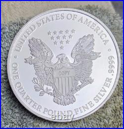 2021 American Eagle Design, 1/4 Pound. 999 Fine Silver Bullion, 3 Troy Ounces
