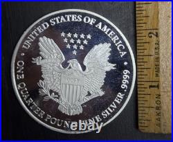 2021 American Eagle Design, 1/4 Pound. 999 Fine Silver Bullion, 3 Troy Ounces