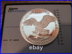 2022 Giant Walking Liberty Eagle 3 oz. 999 Fine Silver Round Coin Quarter Pound