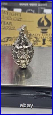 2022 Lady Liberty Bullion HOT POTATO Grenade Custom 1.6 ozt. 999 Fine Silver 2022 Lady Liberty Bullion HOT POTATO Grenade Custom 1.6 ozt. 999 Fine Silver