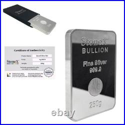 2022 Niue 250 Gram Silver Bar StoneX Bullion. 9999 Fine Sealed with Box & COA
