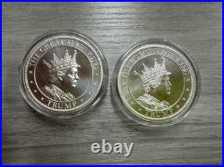 2022 Trump The Great MAGA King 2X 2oz. 999 Fine Silver Rounds 4 total ounces