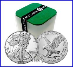2023 1 oz American Silver Eagle Coin (BU). 999 Fine (Lot of 20) Ships Fast