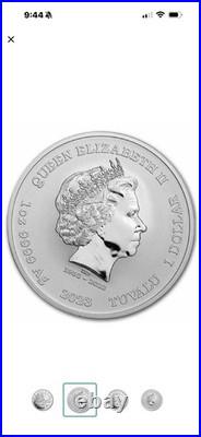 2023 Tuvalu 1 Oz Silver Black Flag The Fancy BU 0.9999 fine silver Brilliant