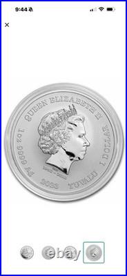 2023 Tuvalu 1 Oz Silver Black Flag The Fancy BU 0.9999 fine silver Brilliant