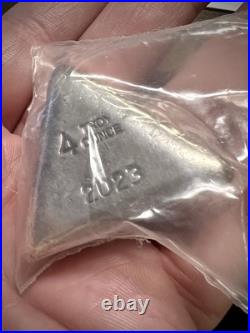2023 YPS Silver Addict 4oz Fine Silver Bullion Wedge Yaeger's Poured Bar 2023 YPS Silver Addict 4oz Fine Silver Bullion Wedge Yaeger's Poured Bar