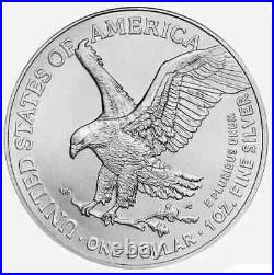 2024 1 oz American Silver Eagle Coin. 999 Fine (BU) Lot of 10 SHIPPING NOW