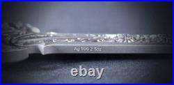 2024 2-1/2 ozt. 999 Fine Silver SWORD of CHIWOO in Capsule with Box