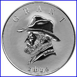 2024 5 oz GRANT Silver Coin. 9999 Fine Silver Proof Like Commander Series