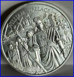 2024 Legendary Warriors William Wallace 1 oz. 999 fine silver round in capsule