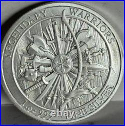 2024 Legendary Warriors William Wallace 1 oz. 999 fine silver round in capsule