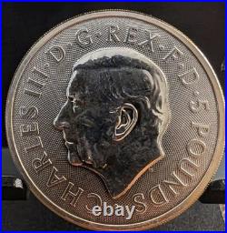 2024 TUDOR DRAGON TWO Ounces. 9999 Fine Silver Art Round. Heavy