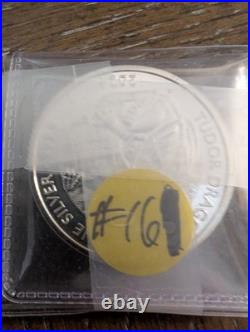 2024 TUDOR DRAGON TWO Ounces. 9999 Fine Silver Art Round. Heavy