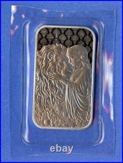 2024 Una and the Lion 1 Troy Ounce. 999 Fine Silver Bar Bullion Royal Mint