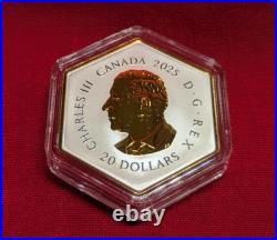 2025 $20 Fine Silver Coin Nature's Delight The Honey Bee 99.99% Pure