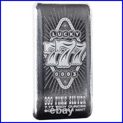 2025 Lucky Sevens 7.77 oz. 999 Fine Silver Bullion Bar #A340