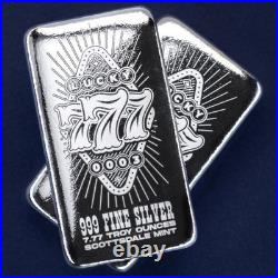 2025 Lucky Sevens 7.77 oz. 999 Fine Silver Bullion Bar #A340