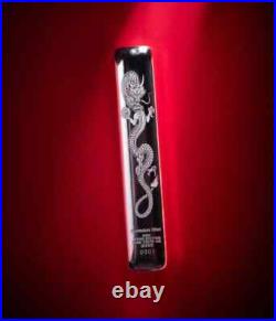 2025 Scottsdale Mint 8.88 Troy oz Silver. 999 Fine Lucky Dragon Bar IN STOCK
