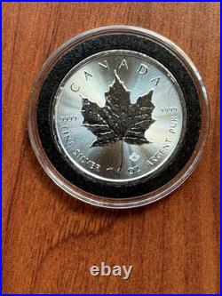 2026 Canada Silver Maple Leaf 1 oz BU Lot of 5.9999 Fine Silver Coins