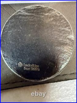 2026 LuckyRips High Rollers 5 oz. 999 Fine Silver Roulette wheel (9/30)