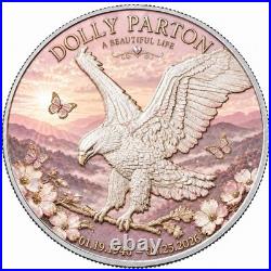 2026 Silver Eagle 1 oz Fine Silver Smoky Mountain Angel Dolly Parton PRE SALE